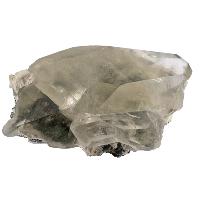 Calcite cristal brut sur mordénite