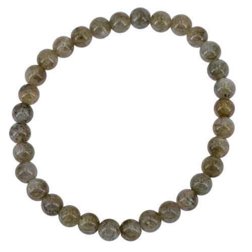 Bracelet labradorite perle ronde 6 mm