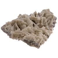 Baryte cristaux bruts sur fluorite